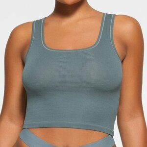 SKIMS Cotton Rib Tank_Kyanite (Blue)_Women’s Size Small